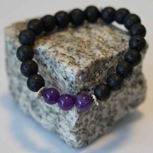 Armband Lavastein Amethyst