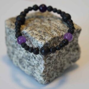 Armband Lavastein Aquamarin Lebens Impuls Schmiede